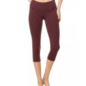 Alo Yoga Airbrush Crop Leggings Garnet Space Dye S